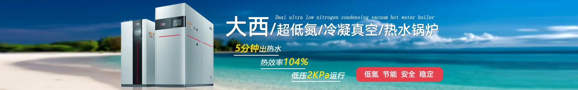 低氮真空燃?xì)鉄崴仩t